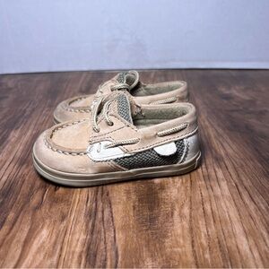 Sperry Top-Sider Bluefish Crib Shoes Baby Infant 3 Tan
